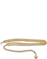 Neiman Marcus Double Swag Chain Belt Shiny Gold