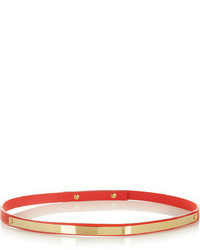 Sophie Hulme Leather And Gold Plated Belt