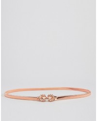 Johnny Loves Rosie Occasion Belt In Rose Gold With Jewels