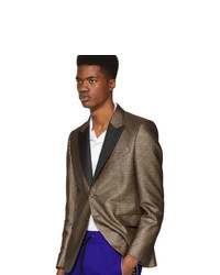 Givenchy Gold And Black 4g Blazer