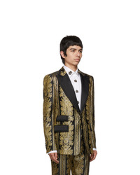 Dolce and Gabbana Gold Evening Blazer