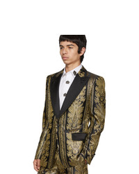Dolce and Gabbana Gold Evening Blazer