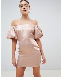 Missguided Puff Sleeve Dress