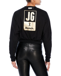Bench Rather Be Cropped Bomber Jacket