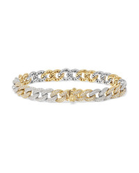 Sydney Evan 14 Karat White And Yellow Gold Diamond Bracelet