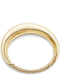 David Yurman 17mm Large Pure Form Bracelet In 18k Gold