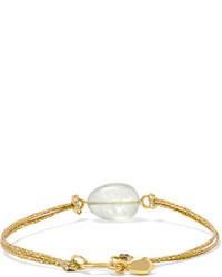 Pippa Small 18 Karat Gold Aquamarine Bracelet