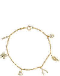 Jennifer Meyer 18 Karat Gold Diamond Bracelet