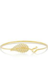 Jennifer Meyer 18 Karat Gold Diamond Leaf Bracelet