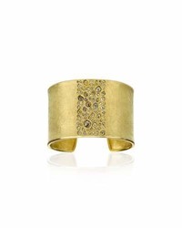 Todd Reed 18k Yellow Gold Bangle With Rose Cut Diamonds