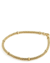 Lagos 3mm Medium 18k Gold Caviar Rope Bracelet