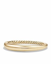 David Yurman 95mm Pure Form Large Smooth Bracelet In 18k Gold Size L