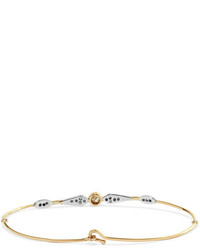 Pascale Monvoisin Adele 9 Karat Gold Silver And Diamond Bracelet