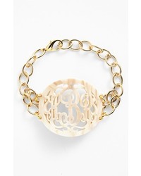 Moon and Lola Annabel Large Oval Personalized Monogram Bracelet