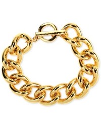 Anne Klein Gold Tone Link Toggle Bracelet