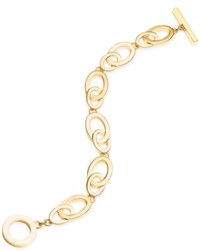 Anne Klein Gold Tone Linked Toggle Bracelet