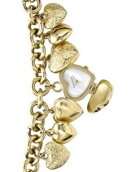 Anne Klein Heart Charm Bracelet Watch 25mm