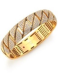 Roberto Coin Appassionata Diamond 18k Yellow Gold Bangle Bracelet