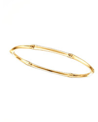 John Hardy Bamboo 18k Gold Slim Bangle Bracelet