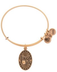 Alex and Ani Because I Love You Adjustable Wire Bangle