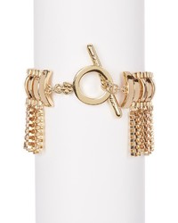 Trina Turk Box Chain Fringe Bracelet