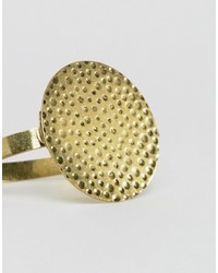 Asos Bracelet With Disc In Gold