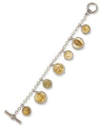 Konstantino Carved Charm Dangle Bracelet
