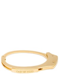 Cast Of Vices Handcuff 14k Gold Plated Bracelet