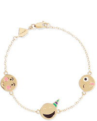 Alison Lou Celebration Enameled 14 Karat Gold Bracelet