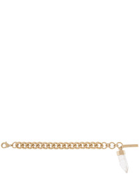 Givenchy Chain Bracelet In Pale Gold Tone And Rock Crystal