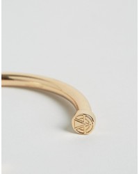 Chained Able Bar Bangle Bracelet In Gold
