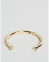 Chained Able Bar Bangle Bracelet In Gold