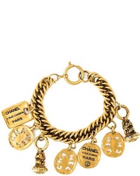 Chanel Vintage Logo Charm Bracelet