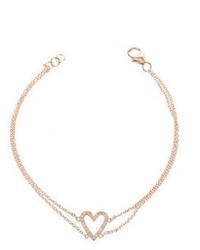 Charm & Chain Alexa Leigh Pave Open Heart Bracelet