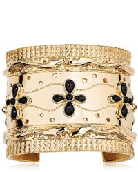Aurelie Bidermann Cheyenne Cuff Bracelet With Black Agate
