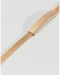 Designb London Designb Chain Id Bracelet In Gold To Asos