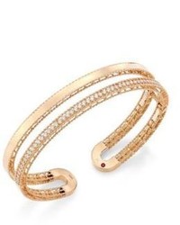 Roberto Coin Double Symphony Diamond And 18k Rose Gold Bangle