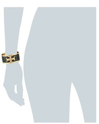 Tory Burch Enamel Raised Logo Wide Cuff Bracelet Bracelet