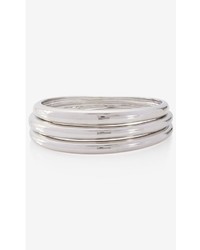Express Curved Metal Bangle Bracelet Set