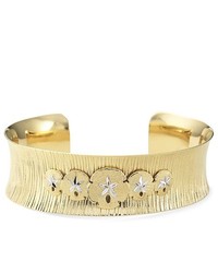 FINE JEWELRY 14k Gold Over Sterling Plated Sealife Cuff Bracelet