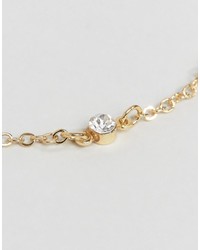 Asos Fine Stone Chain Bracelet