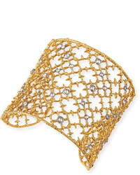 Alexis Bittar Gilded Muse Dore Crystal Studded Cuff Bracelet