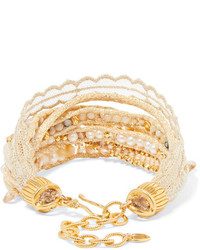 Chan Luu Gold Plated Multi Stone Wrap Bracelet