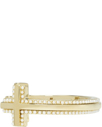 Givenchy Gold T Cut Bracelet
