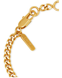 Chloé Gold Tone Charm Bracelet