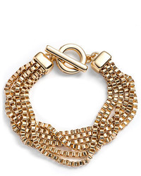 Anne Klein Gold Tone Multi Strand Bracelet
