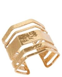 Lucky Brand Gold Tone Open Statet Cuff Bracelet