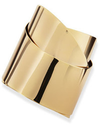 Alexis Bittar Golden Metal Geometric Ribbon Cuff