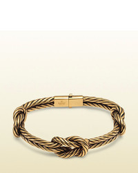 Gucci Gold Finished Sterling Silver Knot Bracelet