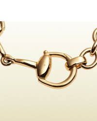 Gucci Horsebit Bracelet In Yellow Gold